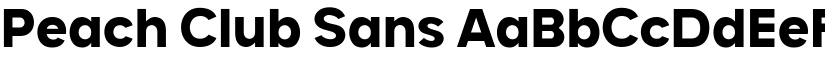 Peach Club Sans font download