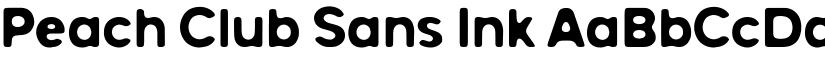 Peach Club Sans Ink font