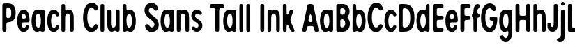 Peach Club Sans Tall Ink font