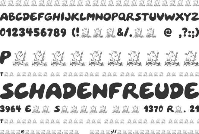 Glooply Free font preview