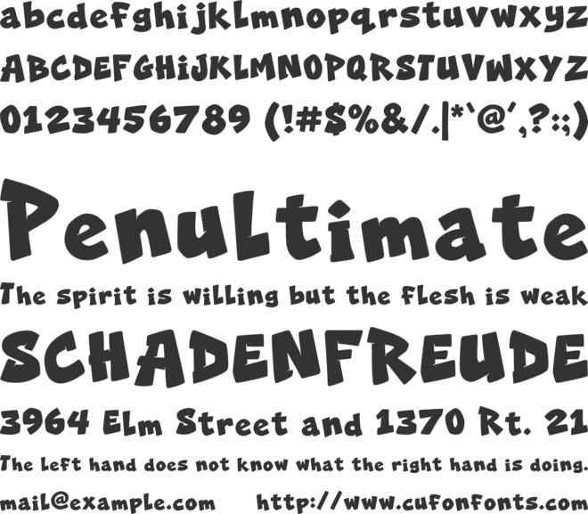 Metro Punch font preview