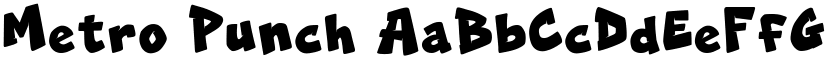 Metro Punch font download