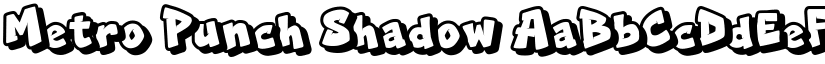 Metro Punch Shadow font