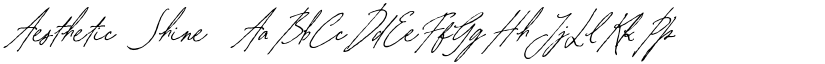 Aesthetic Shine font