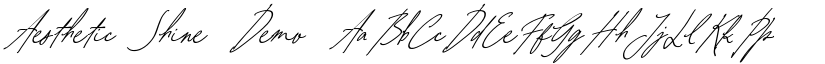 Aesthetic Shine Demo font