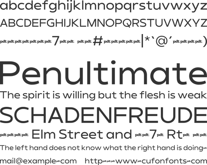 Milory TR Trial font preview