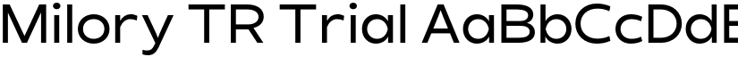 Milory TR Trial font
