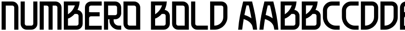 Numbero Bold font