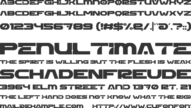 Avendisk font preview