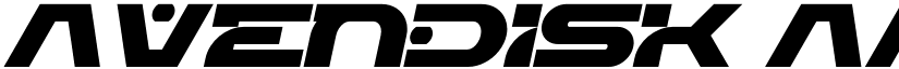 Avendisk font