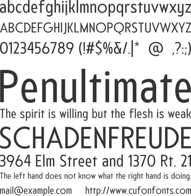 Piccole font preview