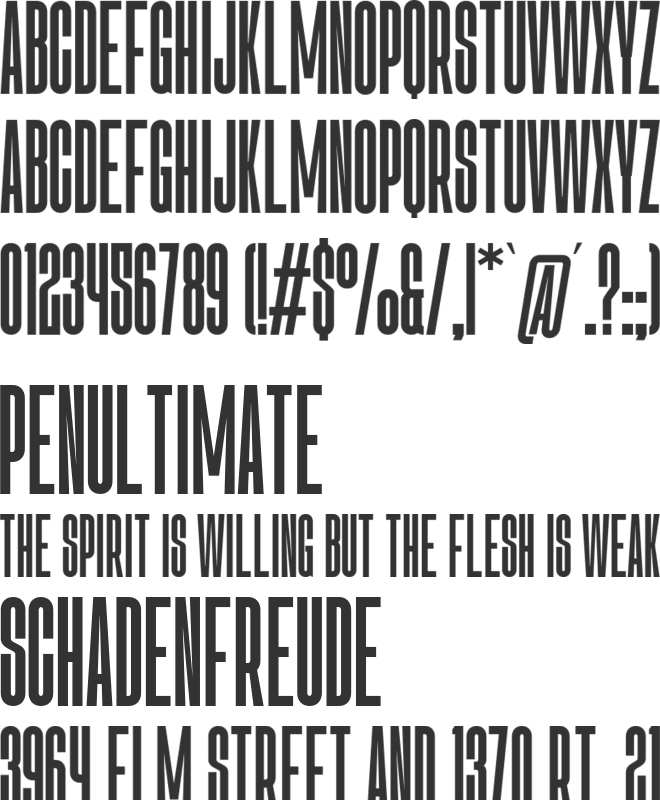 Walkon font preview