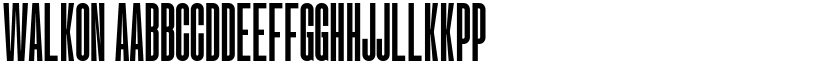 Walkon font