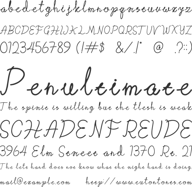 Corolla Line Script font preview