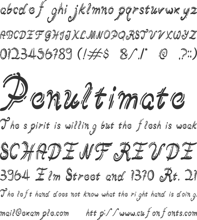 Crumble Handwritten font preview