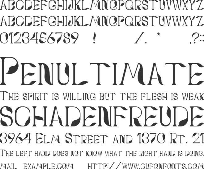 Pandan Life font preview