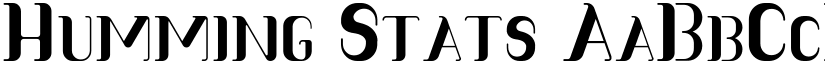 Humming Stats font download