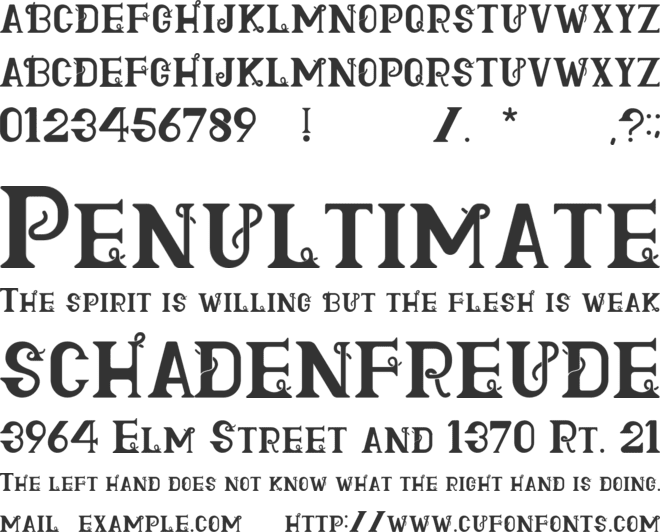 Flowserif font preview