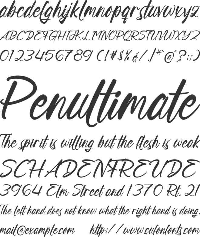 Desigat font preview