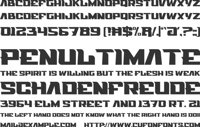 Astone font preview