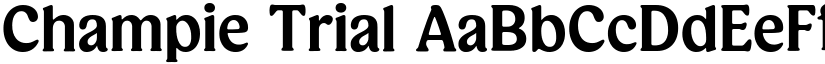 Champie Trial font
