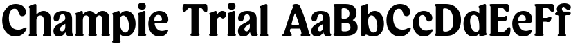 Champie Trial font