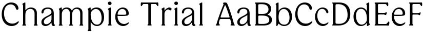 Champie Trial font