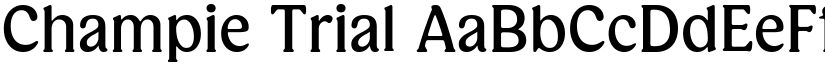 Champie Trial font