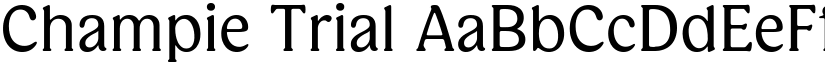 Champie Trial font download