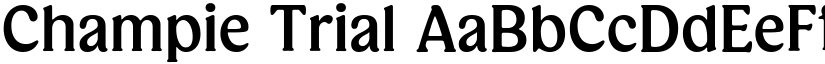 Champie Trial font