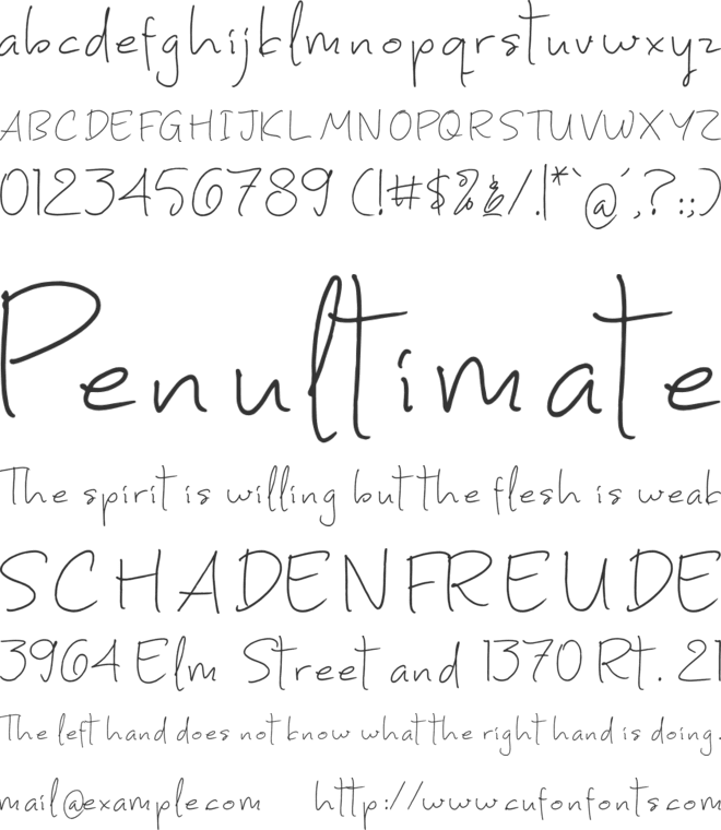 Nothing Gomile font preview