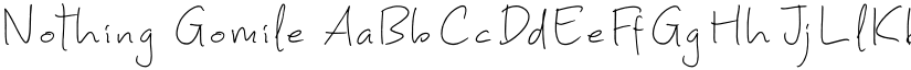 Nothing Gomile font download