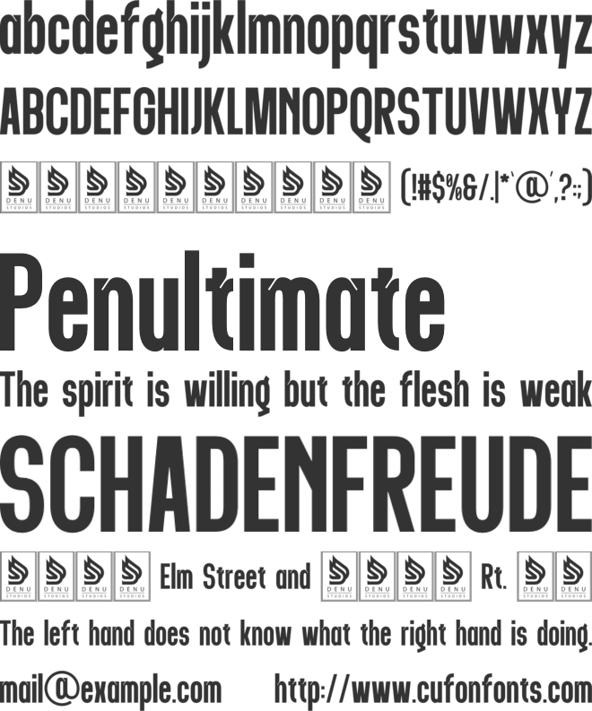 Fenra Patson font preview