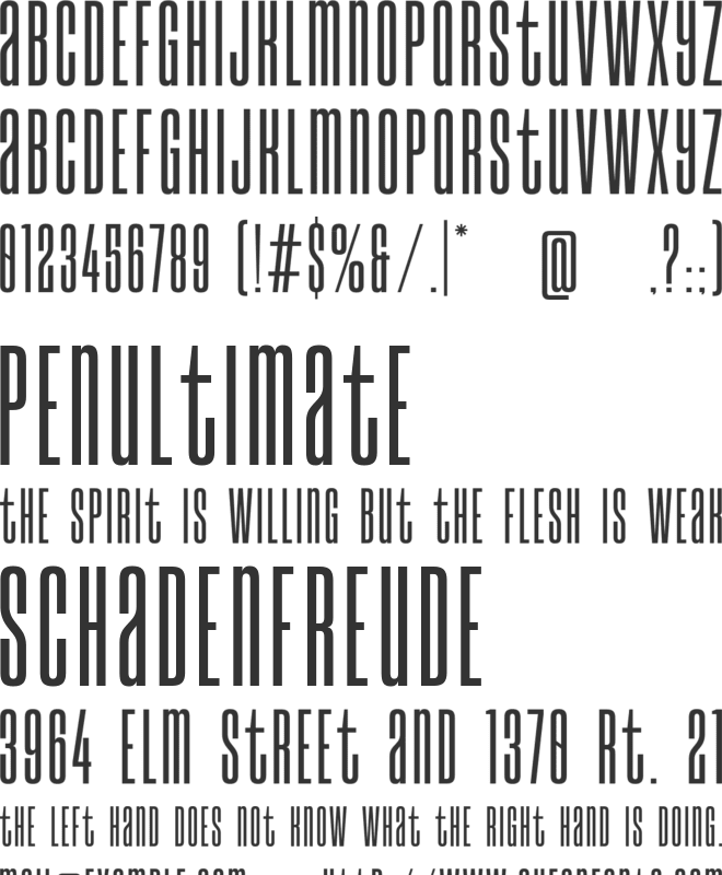 Miller font preview