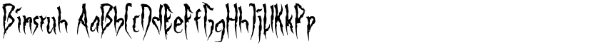 Binsruh font download