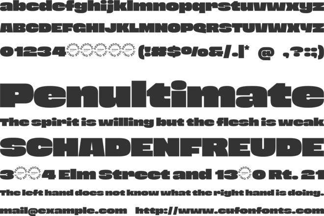 Morbig Bold Display Font font preview