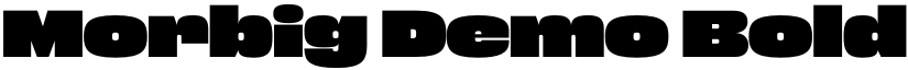 Morbig Demo Bold font