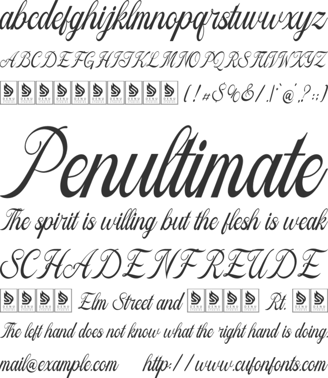 Filagio Vilantio font preview