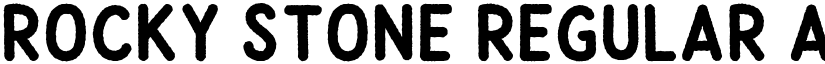 Rocky Stone Regular font