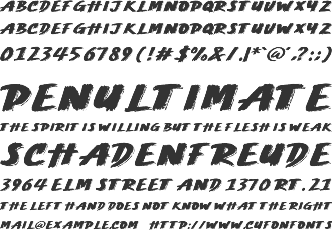 Great Highway font preview
