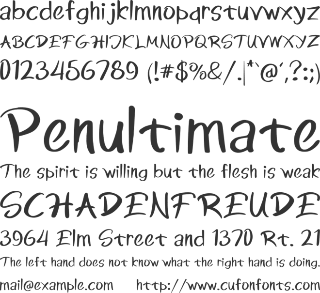 Bakula font preview