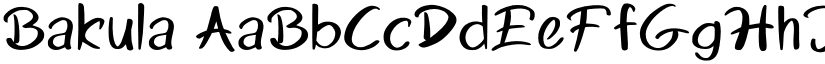 Bakula font