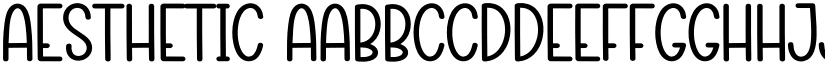 Aesthetic font