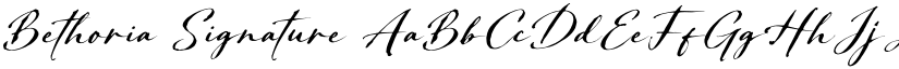 Bethoria Signature font download