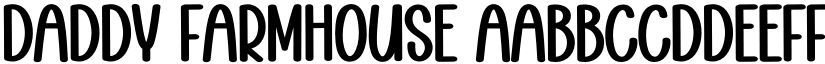 Daddy Farmhouse font