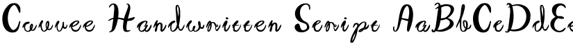 Couvee Handwritten Script font
