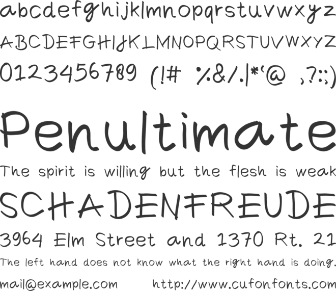 Comica Regular font preview