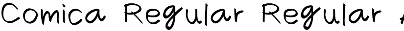Comica Regular Regular font