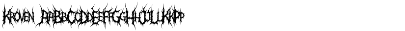 Kroven font