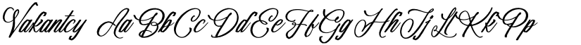 Vakantcy font download